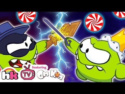 OM NOM WAR - Thief vs King | Cut The Rope | Funny Cartoons for Kids by HooplaKidz TV