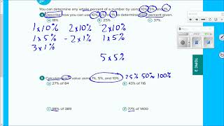 KMS 6th Grade Math - Module 2, Topic 2, Lesson 2 part 2 - Using Benchmark Percent