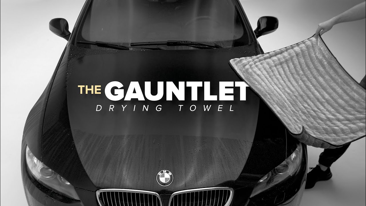 The Rag Company - The Gauntlet Drying Towel - 70/30 Blend Korean  Microfiber, Designed to Dry Vehicles Faster, More Thoroughly & More Gently  Than Others, 900gsm, 20in x 30in, Ice Grey + Grey 