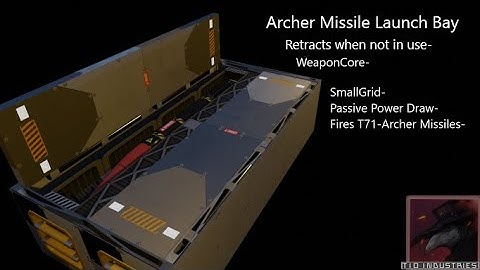 Space Engineers Archer Missile launch Bay Released