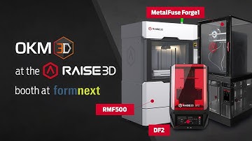 Formnext 2023 with Raise3D - RMF500, DF2 DLP resin printer and the Forge1 in the MetalFuse set