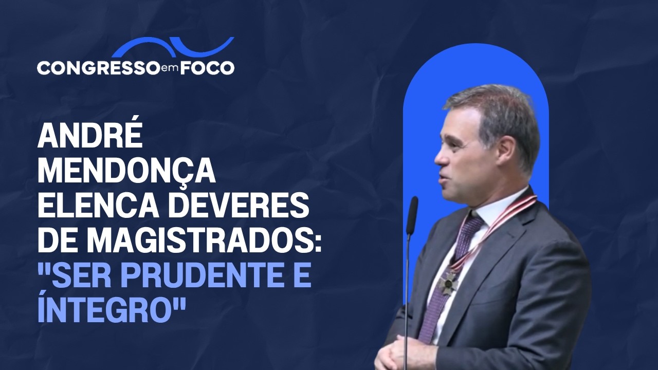 Ministro André Mendonça elenca deveres de magistrados: "ser prudente e íntegro"