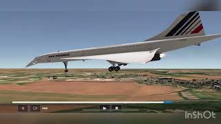 Air France flight 4590 crash animation in RFS￼