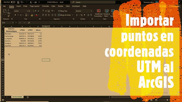 Importar puntos de coordenadas UTM al ArcGIS