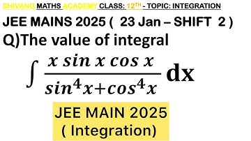 Q) If 𝐼=∫_0^(𝜋/2) (sin^(3/2) 𝑥)/(sin^(3/2) 𝑥+cos^(3/2) 𝑥) 𝑑𝑥, then ∫_0^(𝜋/2) 𝑥sin𝑥cos𝑥/(sin^4 𝑥+cos^