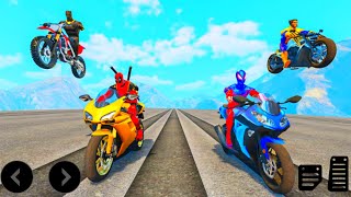 Superhero Bike Stunt GT Racing - Mega Ramp - Android Gameplay || screenshot 1