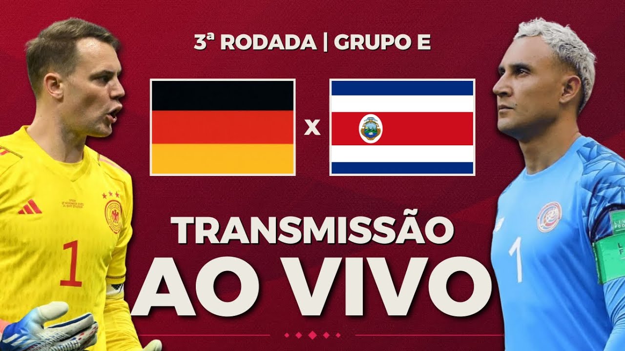 Costa Rica x Alemanha ao vivo: onde assistir ao jogo da Copa online