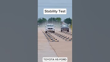 Land cruiser Prado vs Ford stability test #car #carlover #automobile #reels #cartestdrive