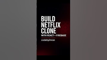 Netflix Clone with React JS Firebase TMDB  #firebase #netflixclone #frontend #codebyimran #shorts