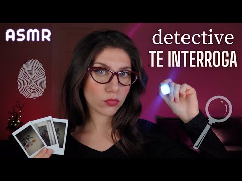 ASMR • Investigadora TE INTERROGA y te hace PRUEBAS - sos CULPABLE Roleplay