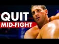 10 Fighters That Abruptly Quit Mid-Fight