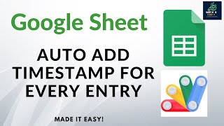 AUTO ADD TIMESTAMP FOR EVERY ENTRY