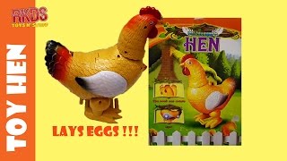 Playtime with RK - Playing with a Toy Hen that Lays Eggs