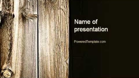 Old Board PowerPoint Template by PoweredTemplate.com