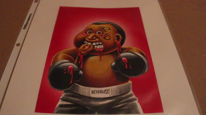 The ORIGINAL Art for MIKE TYSON Garbage Pail Kids ...