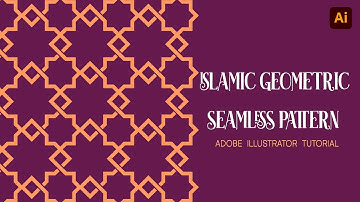 Islamic geometric seamless pattern |  adobe  illustrator  tutorial