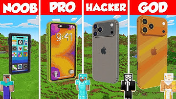 iPhone 17 Pro Max Build Battle Challenge - Noob vs Pro vs Hacker vs God - Minecraft Animation