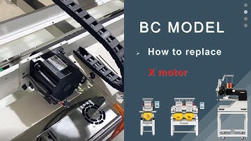 【FUWEI EMB】BC model How to replace X motor- FUWEI HOME USED EMBROIDERY MACHINE