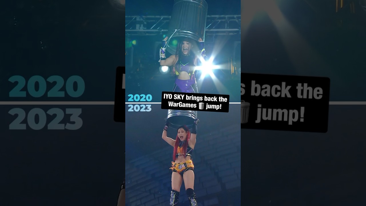 🤯🗑️IYO SKY brings back WarGames trash can jump from 2020! 