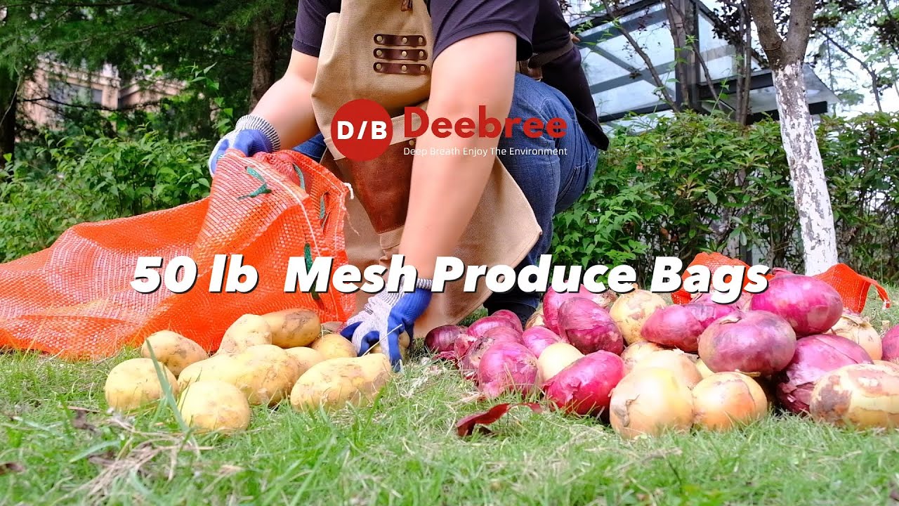 Easy to use onion bags ! You can harvest your onions potatoes with