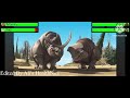 Ice Age 2002 Rhino Fight With Healthbars Ice Age 2002 Rhino Fight With Healthbars