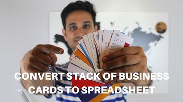 Convert Stack of Business Cards With CamCard App | Instant Save