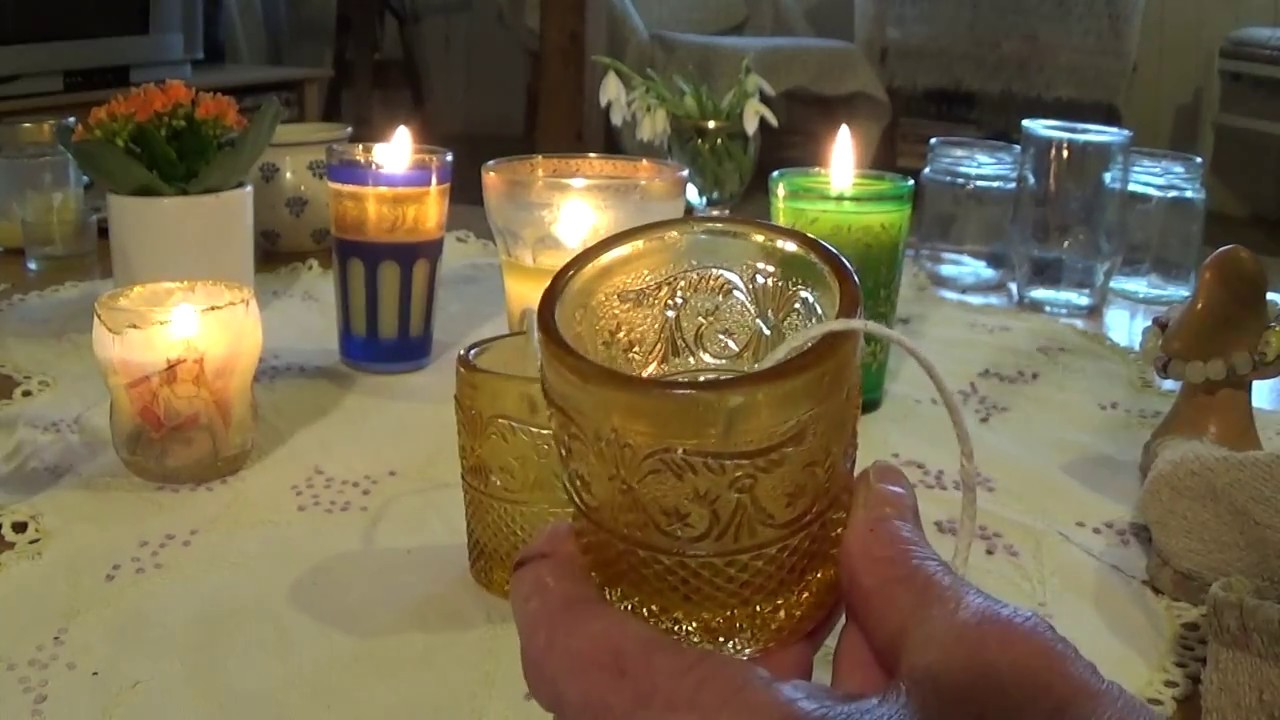 Candle making with tallow YouTube