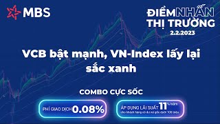 Điểm nhấn thị trường 2\/2\/2023: VCB bật mạnh, VN-Index lấy lại sắc xanh