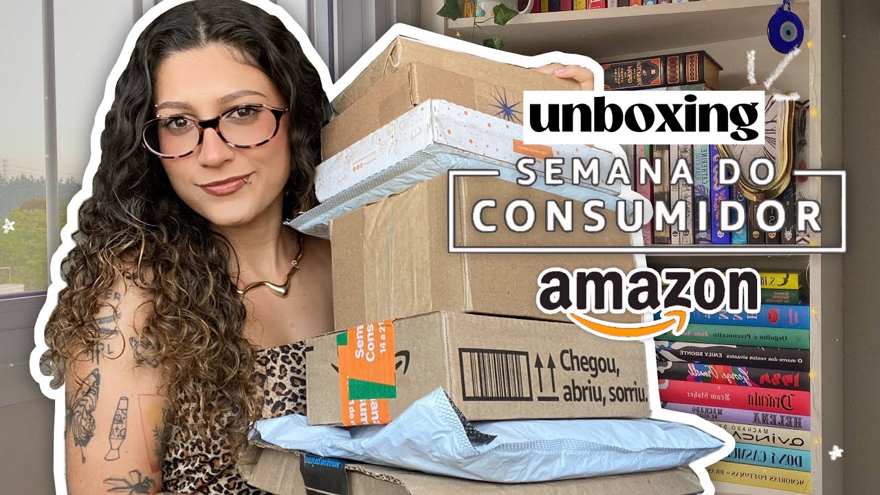 unboxing SEMANA DO CONSUMIDOR (amazon errou feio 👎) + outros recebidinhos 📚💜