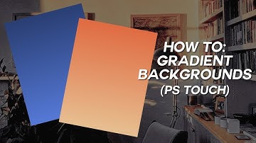 how to make gradient background ¦ ps touch