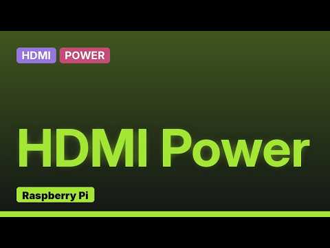 Raspberry Pi: Disable HDMI Interface to achieve a lower power footprint