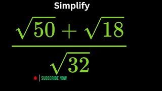 Famous A Nice Square Root Math Simplification Problem | How to Simplify without a calculator 🙅‍♀️ Wealth
