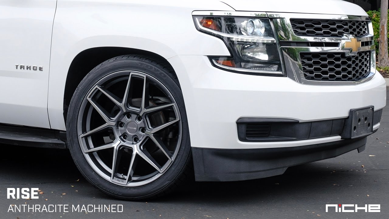 Niche NC281 Rise | 24x10 | Anthracite Machined | Chevrolet Tahoe