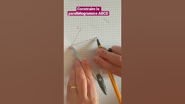 Construire un parallélogramme  à l’aide d’un compas #shorts #maths #shortvideo