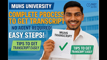Transcript /How To Apply For Transcript /Complete Process /MUHS University  B.sc Nursing /Abroad Edu