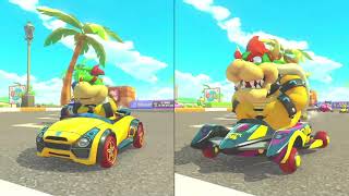 Mario Kart 8 Deluxe NEW DLC Tracks - Golden Dash Cup (2 Players)