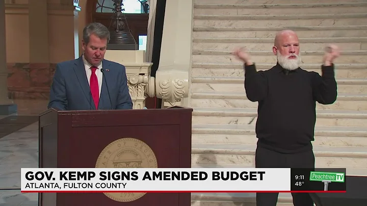 Gov. Kemp signs amended budget