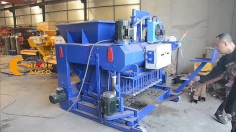 QMY6-25 easy operation concrte block egg layer cement block making machine