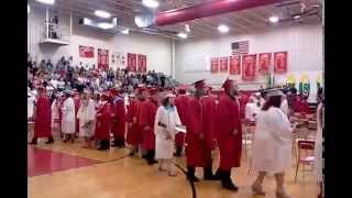 Class of 2014 Mt.Carmel Area Junior-Senior Graduation Throwing of the caps