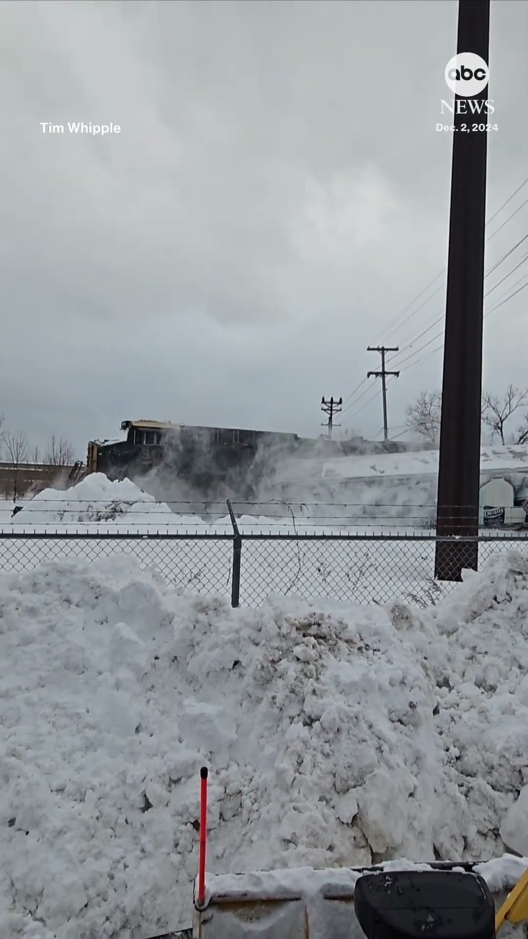 Train plows into tractor-trailer stuck on tracks in Pennsylvania