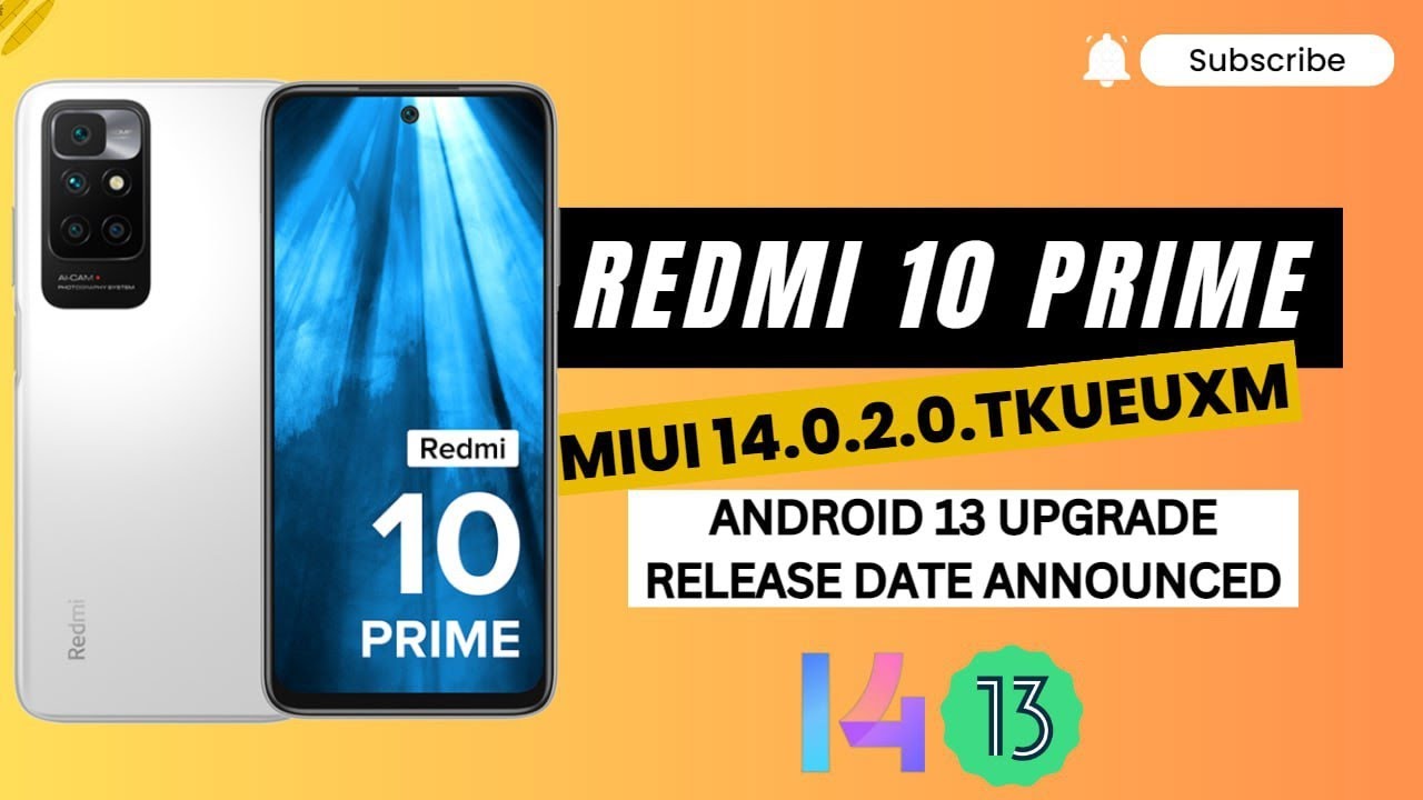 Redmi 10 / 10 Prime MIUI 14 V14.0.2.0.TKUEUXM Stable Update Coming Soon! Redmi 10 Prime Android 13!!
