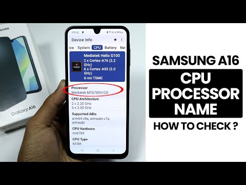 How to Check CPU/Processor Name In Samsung A16