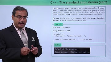 C++ - The Standard Error Stream (Cerr)