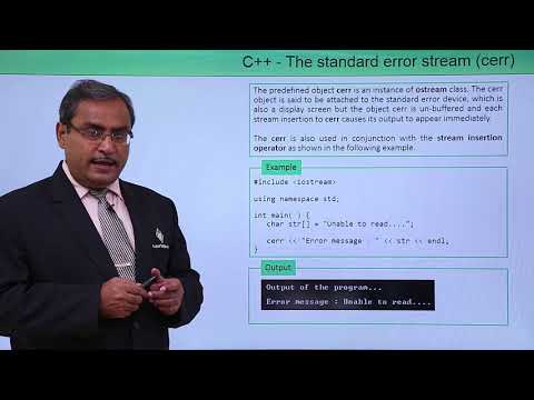 C++ - The Standard Error Stream (Cerr)