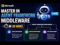 Master AI Agent Framework Middleware in just 30 minutes! ! 🚀