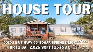 23.76-Acre Property Near Rolla MO | 2 Homes, Pond & Outbuildings