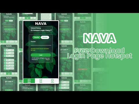 Free Download NAVA Glass -  Template Login Page Hotspot Mikrotik Responsive