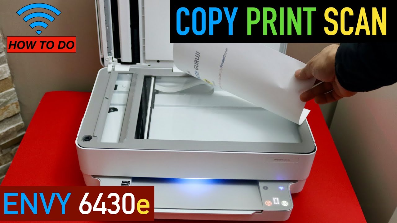 HP Envy 6430e Scanning, Printing & Copying. 