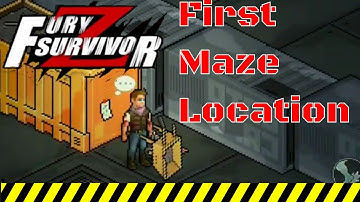 fury survivor: pixel z chapter 1 hard mode first maze location