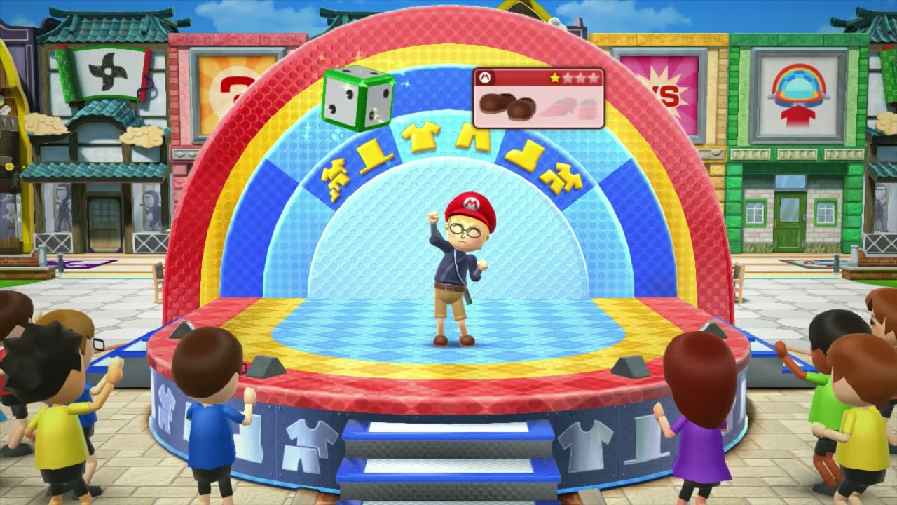 Wii Party U Mii Fashion Plaza - Maxim vs Austin vs Maximillian vs Joost